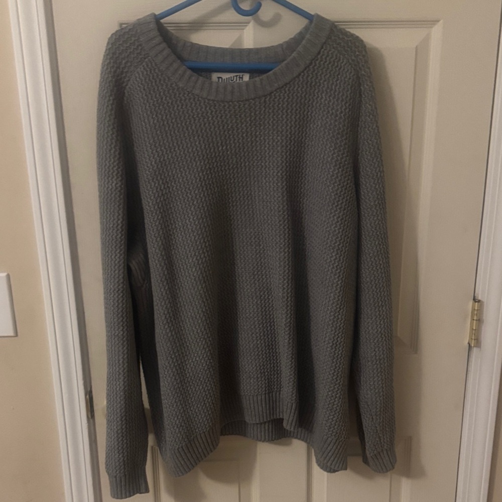 Duluth Trading Co Men's Charcoal Crewneck Sweater